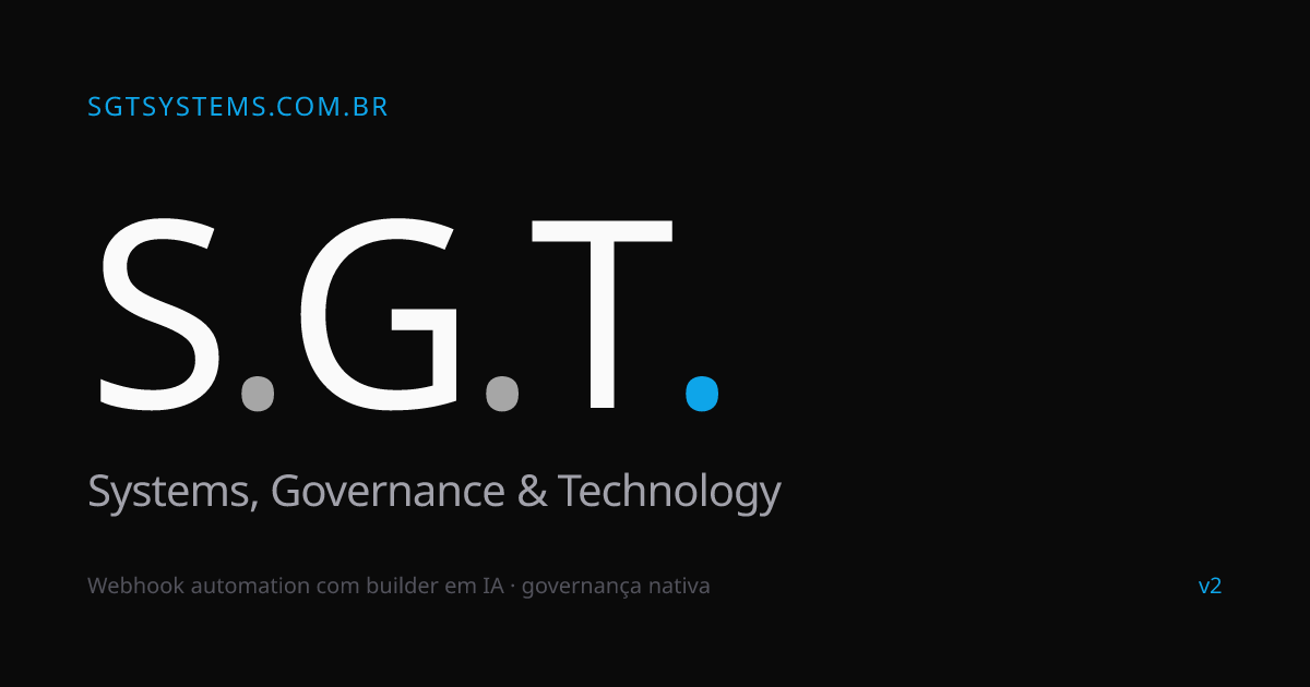 SGT Systems · Systems, Governance & Technology